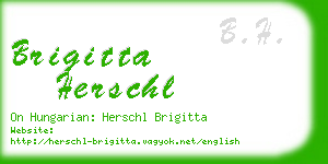 brigitta herschl business card